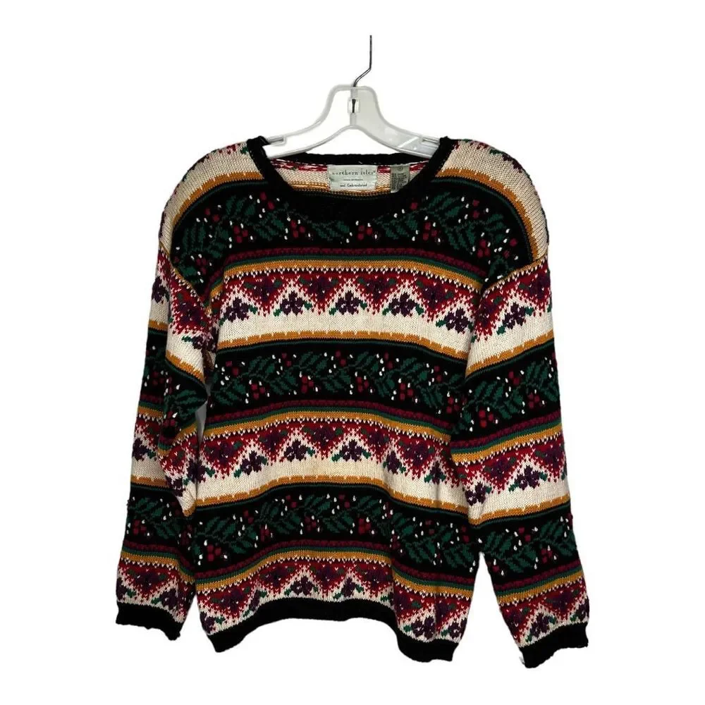 Vintage Northern Isles‎ Hand Embroidered Sweater